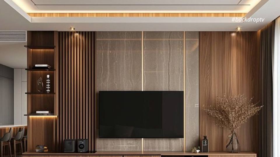 Backdrop TV Minimalis Kota Bandung, Simpel, Mewah, Kekinian!